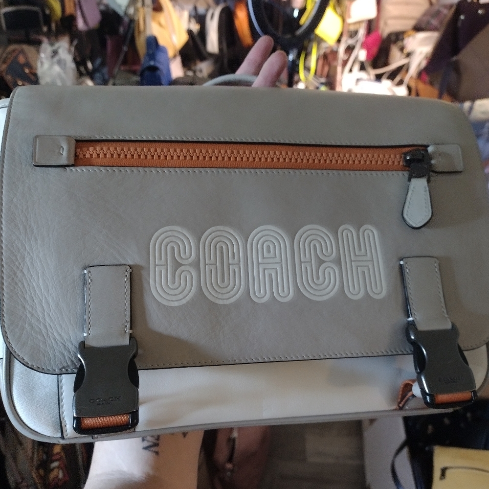 Coach Track Messenger Bag In Colorblock